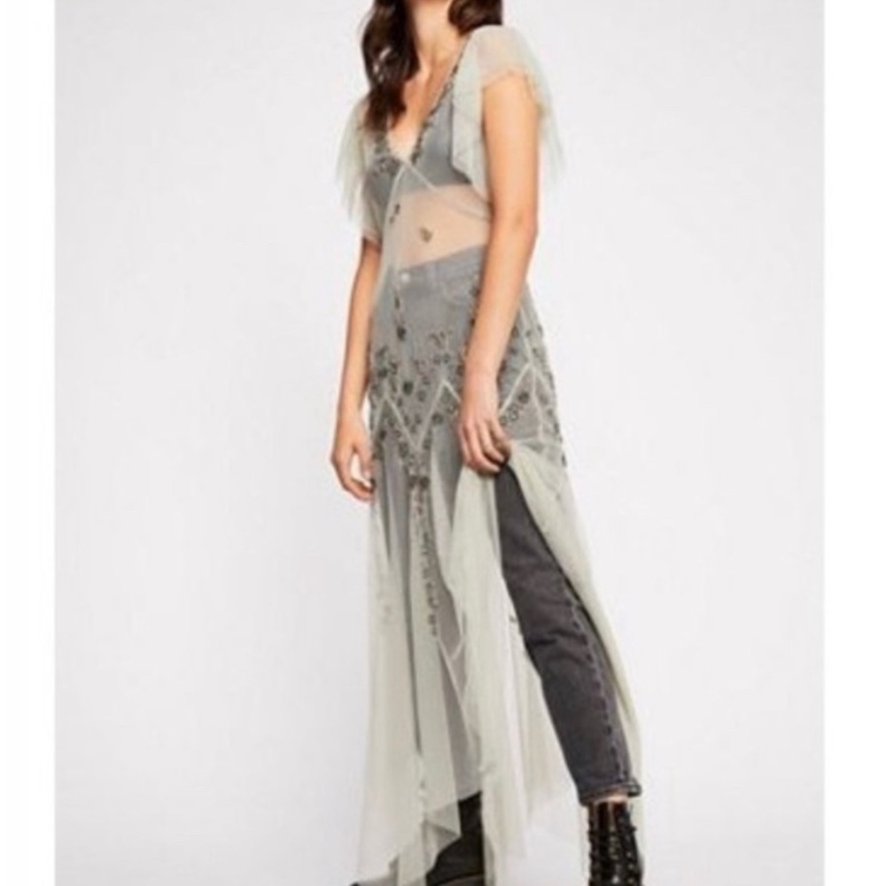 Free People Annabelle Embellished Maxi Slip / #7